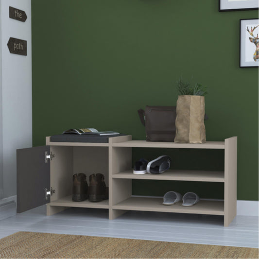 Sunno Stiilne jalanõudepink istmepadjaga ja 8 paari mahutavusega – 100 x 35 x 44 cm