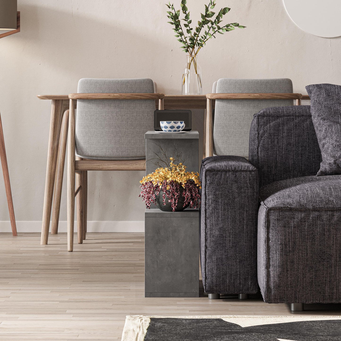Homemania modernne abilauake – 5-tasandiline kaasaegne kohvilaud väikestesse ruumidesse