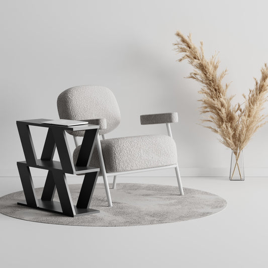 Lazena kaasaegne 3-astmeline abilaud – mitmeotstarbeline diivanilaud, 55,4 cm kõrgune