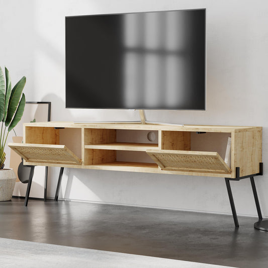 Naive modernne TV-alus hoiukappidega – kuni 55" teleritele, laius 140 cm