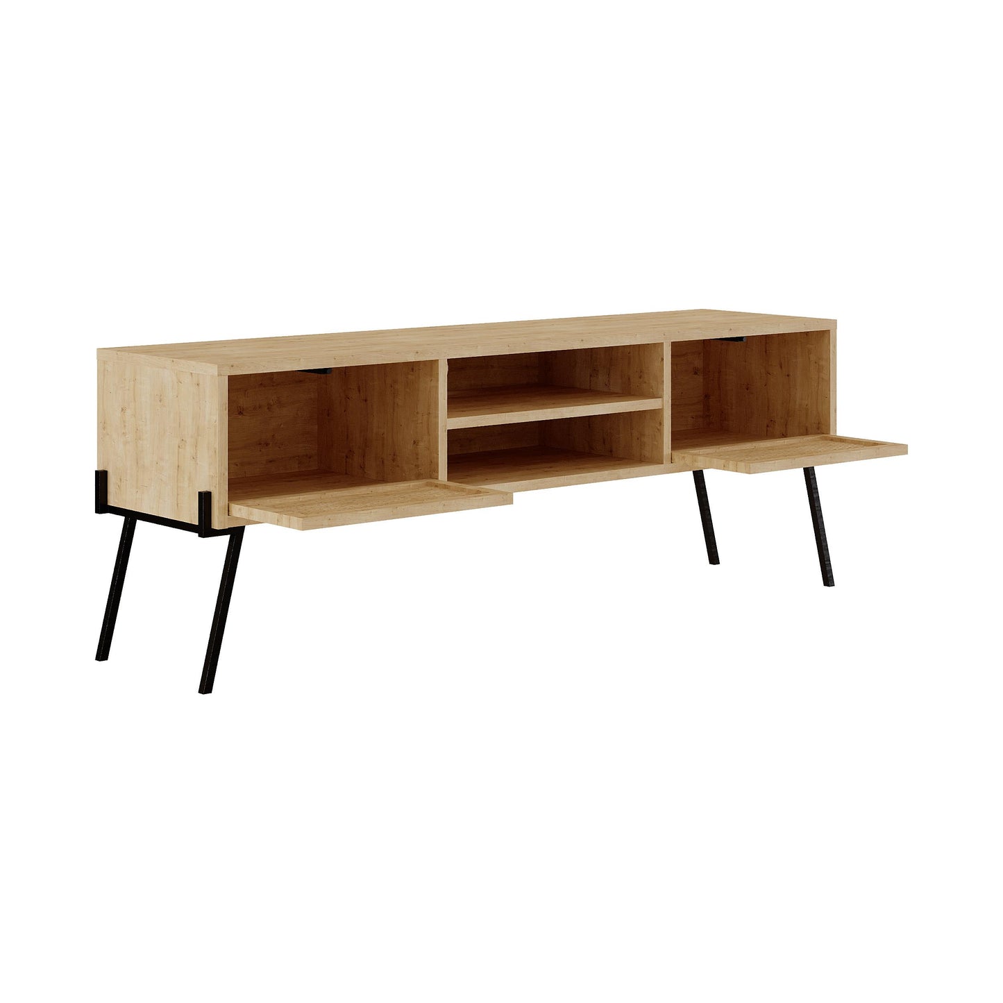 Naive modernne TV-alus hoiukappidega – kuni 55" teleritele, laius 140 cm
