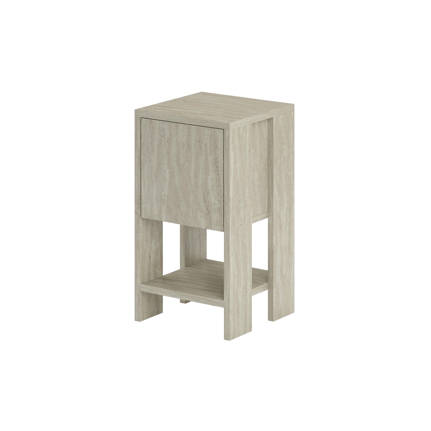 Ema öökapp – Modernne kapp kukkuva uksega ja riiuliga (30 x 30 x 55 cm)