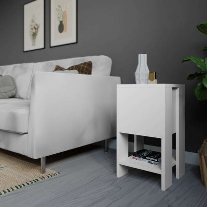 Ema öökapp – Modernne kapp kukkuva uksega ja riiuliga (30 x 30 x 55 cm)