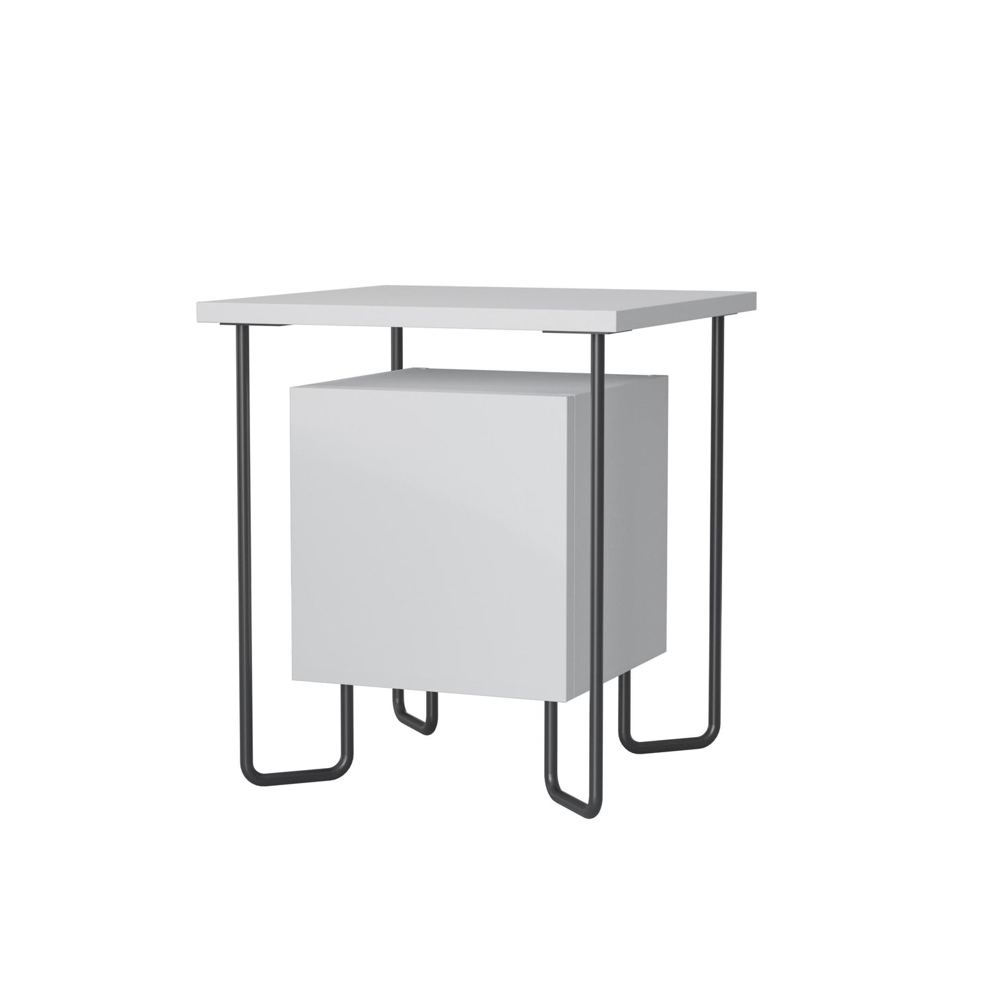 Acres Moodne öökapp metalljalgadel – 40 cm lai, sahtliga voodikapp