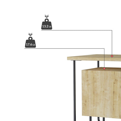 Acres Moodne öökapp metalljalgadel – 40 cm lai, sahtliga voodikapp
