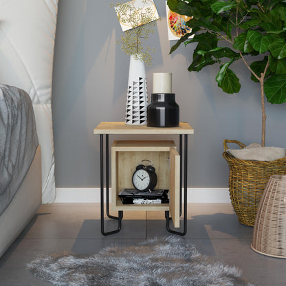 Acres Moodne öökapp metalljalgadel – 40 cm lai, sahtliga voodikapp
