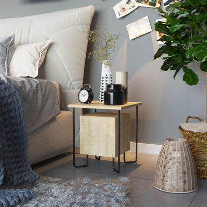 Acres Moodne öökapp metalljalgadel – 40 cm lai, sahtliga voodikapp