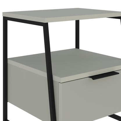Pal kaasaegne öökapp sahtliga – 45 cm lai, mitmeotstarbeline öökapp metalljalgadega