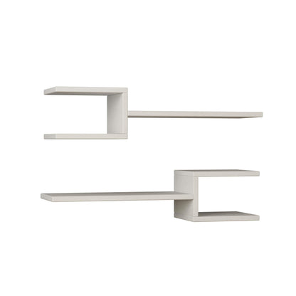 Fork kaasaegne seinariiulite komplekt 2-osaline – 75 cm, unikaalse disainiga