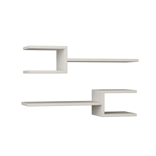 Fork kaasaegne seinariiulite komplekt 2-osaline – 75 cm, unikaalse disainiga