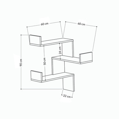 Luksa nurgariiul – Zigzag-disainiga seinariiul väikestesse ruumidesse