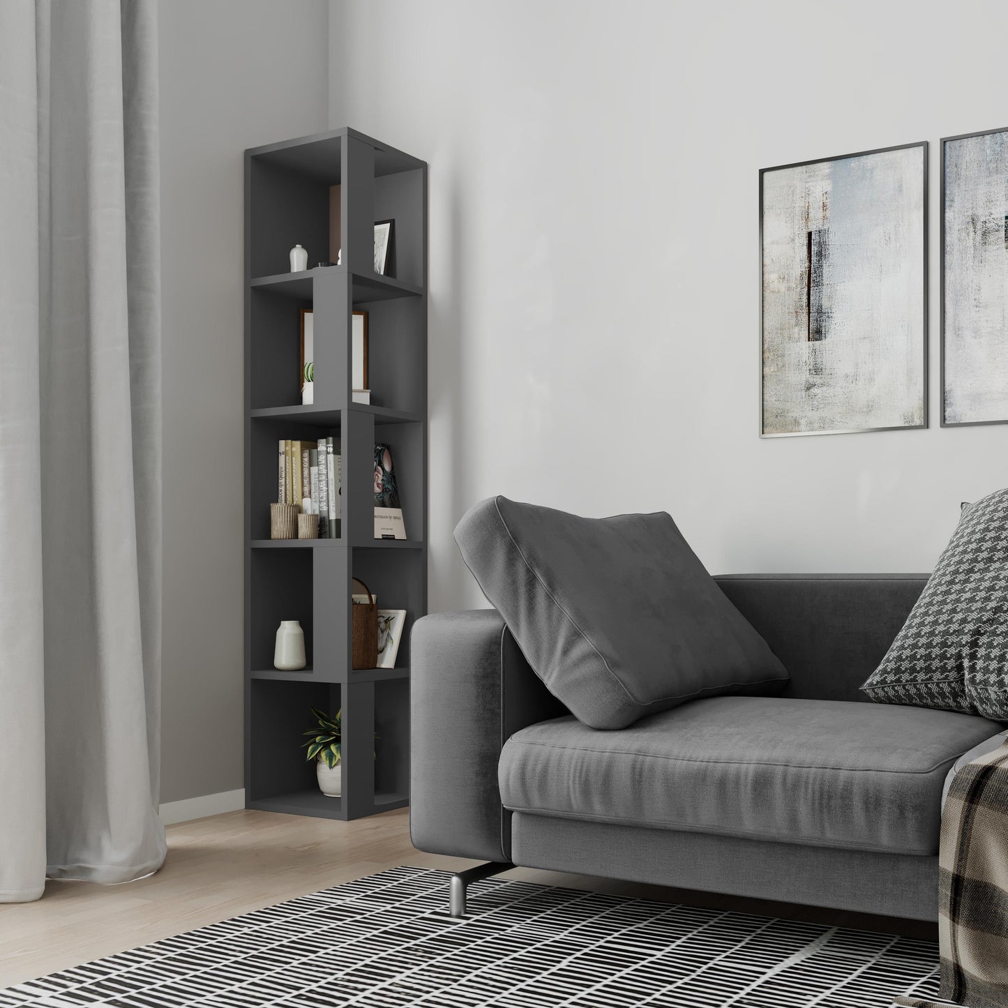 Piano Kaasaegne nurgariiul viie avatud sektsiooniga – 158,9 cm