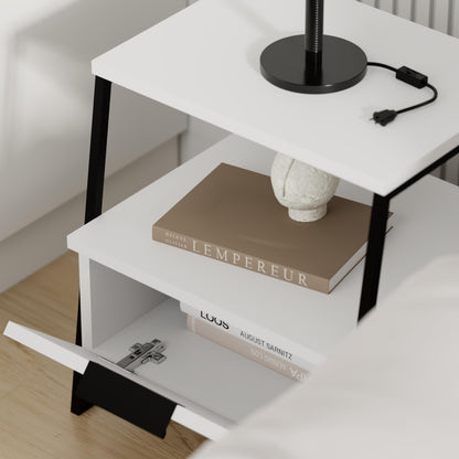 Pal kaasaegne öökapp metallraamiga – mitmeotstarbeline ja stiilne, 45 cm lai