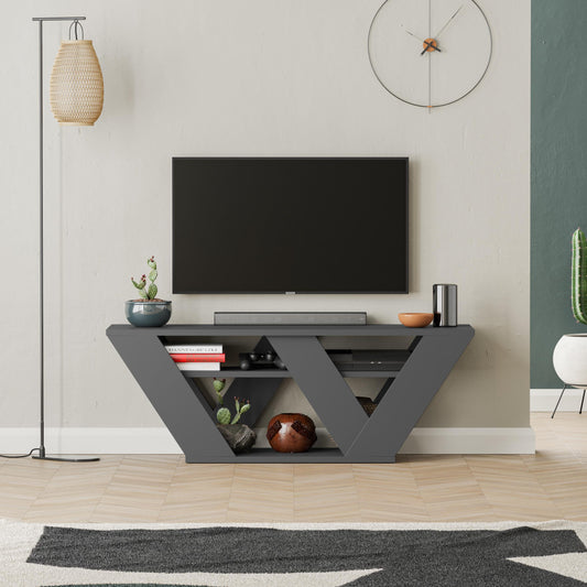 Pipralla modernne TV-alus riiulitega kuni 43" teleritele, 110 cm