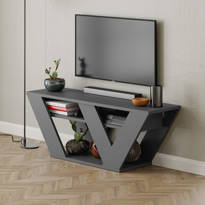 Pipralla modernne TV-alus riiulitega kuni 43" teleritele, 110 cm
