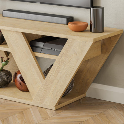 Pipralla modernne TV-alus riiulitega kuni 43" teleritele, 110 cm