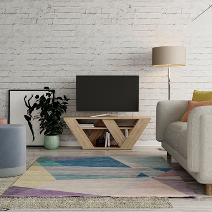 Pipralla modernne TV-alus riiulitega kuni 43" teleritele, 110 cm