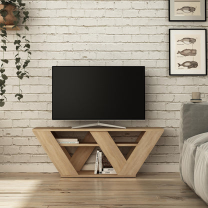 Pipralla modernne TV-alus riiulitega kuni 43" teleritele, 110 cm