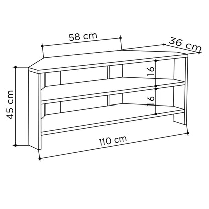 Thales nurgaga TV-alus – kaasaegne meediakeskus, 110 cm lai
