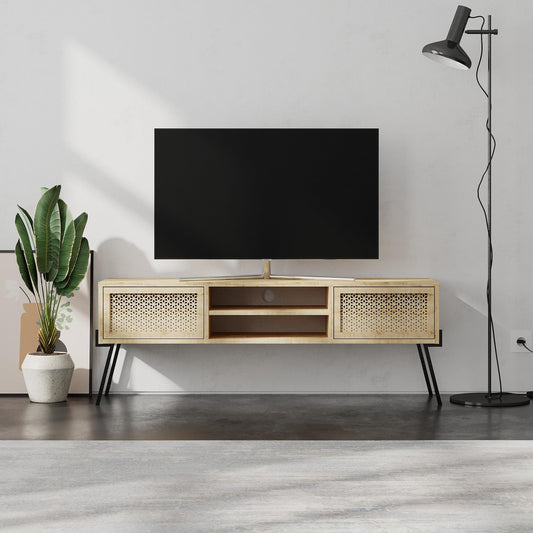 Naive modernne TV-alus hoiukappidega – kuni 55" teleritele, laius 140 cm