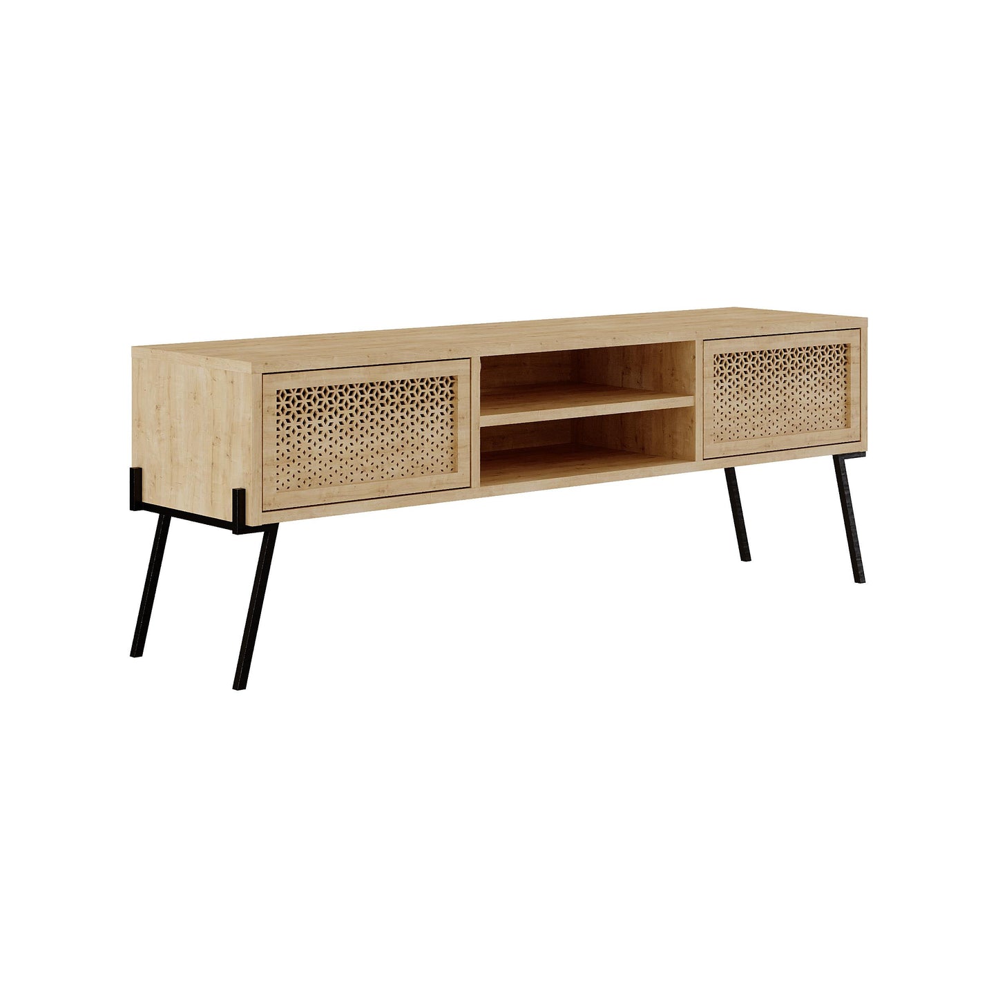 Naive modernne TV-alus hoiukappidega – kuni 55" teleritele, laius 140 cm